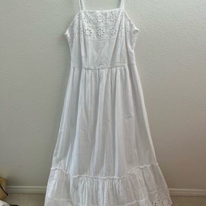 White 100% cotton sundress